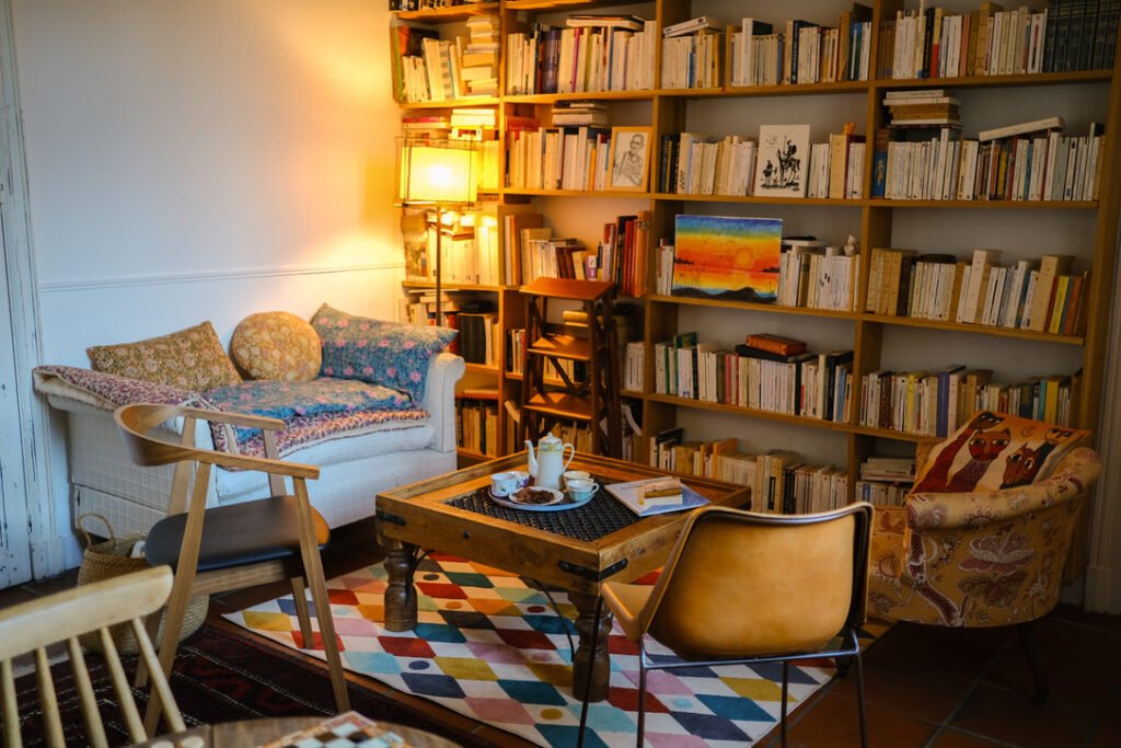 Maison d'hôtes Nantes centre, bibliothèque